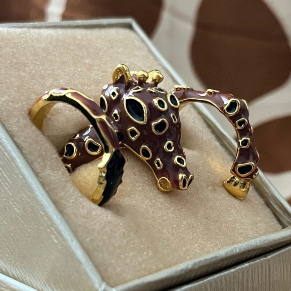 Sassy Jones Samba Midi 3 Piece Ring Set - Giraffe - Picture 1 of 11